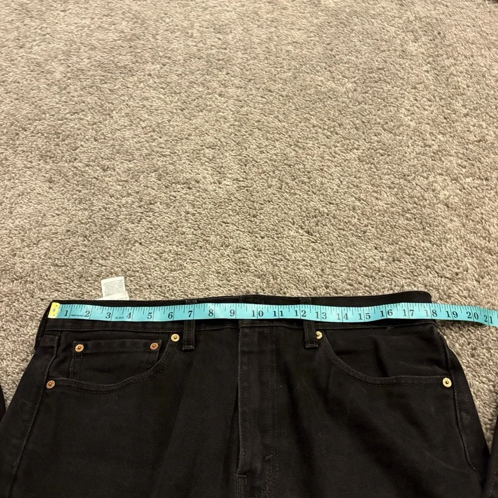 Vintage Levis 505 Jeans Mens 36 X 32 Black Regular Fit Straight Leg Y2K Denim